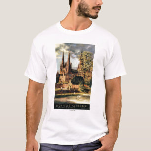 Camiseta Vista da catedral de Lichfield