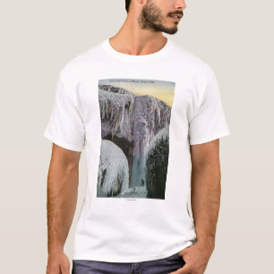 Camiseta Vista da caverna dos ventos no inverno