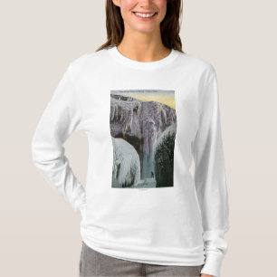 Camiseta Vista da caverna dos ventos no inverno