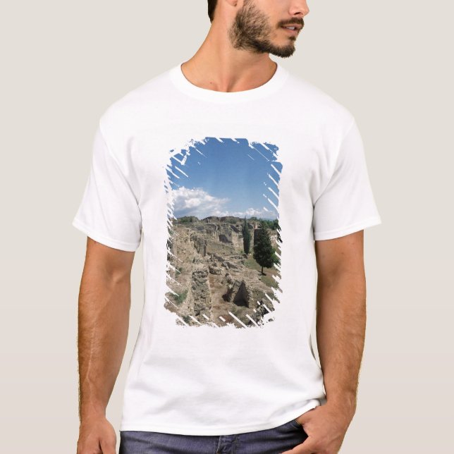 Camiseta Vista da cidade arruinada (Frente)