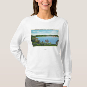 Camiseta Vista da cidade da estrada ocidental do lago