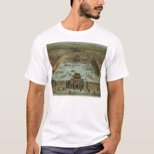 Camiseta Vista da cidade de Peking tomada do sul (e