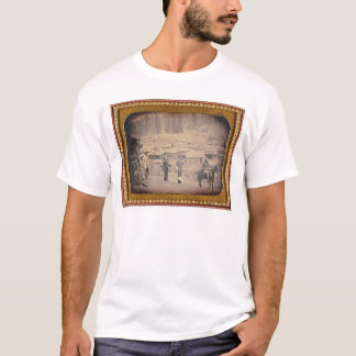 Camiseta Vista da cidade do vulcão, Califórnia (40214)