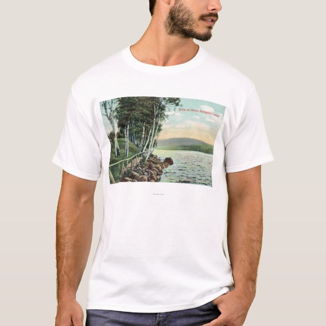 Camiseta Vista da costa do lago (Frente)