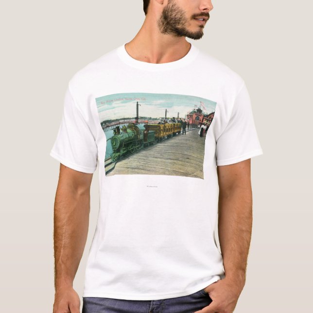 Camiseta Vista da costa UnlimitedSanta Cruz da baía, CA (Frente)