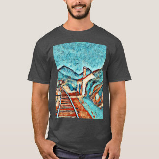 Camiseta Vista da estação de comboios 3
