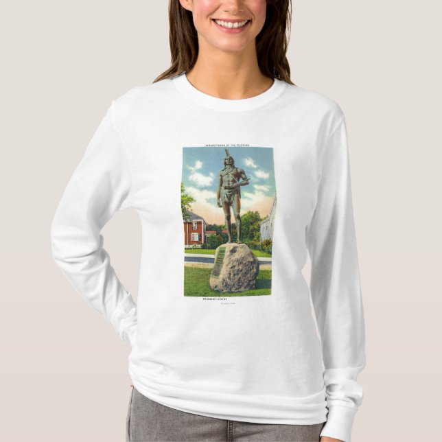 Camiseta Vista da estátua de Massasoit # 2 (Frente)