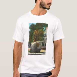 Camiseta Vista da estátua de Roger Conant