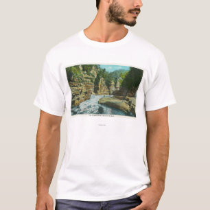Camiseta Vista da falha de Ausable perto da cabeça do