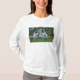 Camiseta Vista da fonte memorável, faculdade de Vassar