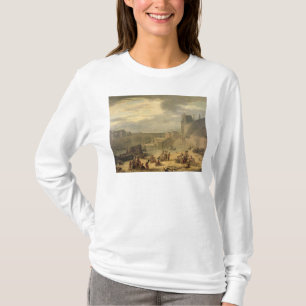 Camiseta Vista da galeria grande do Louvre