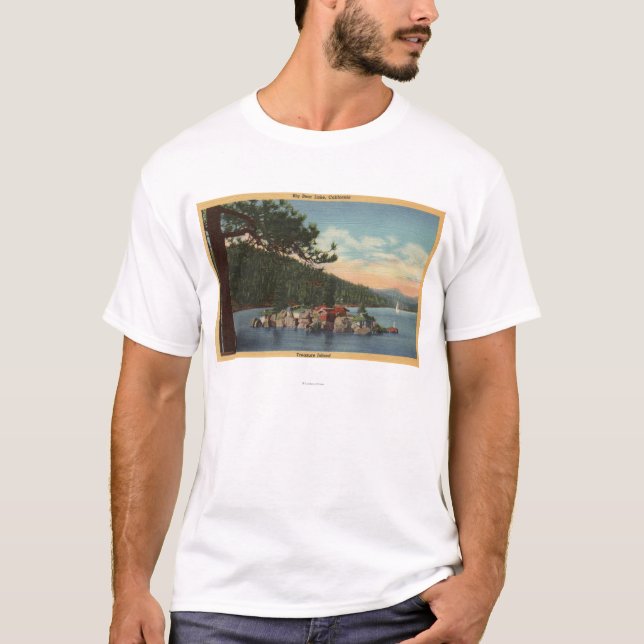 Camiseta Vista da ilha do tesouro (Frente)