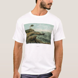 Camiseta Vista da ilha dos picos e da árvore dos pares