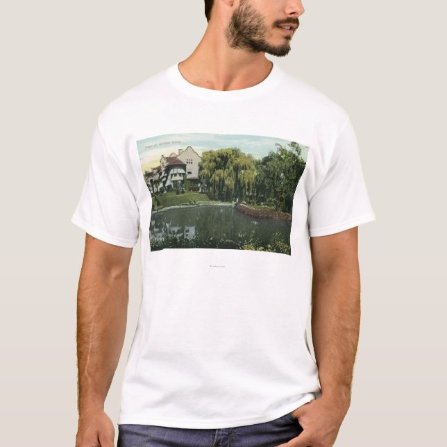 Camiseta Vista da lagoa do salgueiro (Frente)