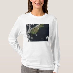 Camiseta Vista da maioria da ilha sul de Nova Zelândia