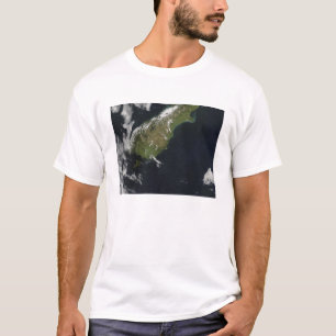 Camiseta Vista da maioria da ilha sul de Nova Zelândia