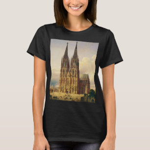 Camiseta Vista da majestade gótica da Catedral de Colônia
