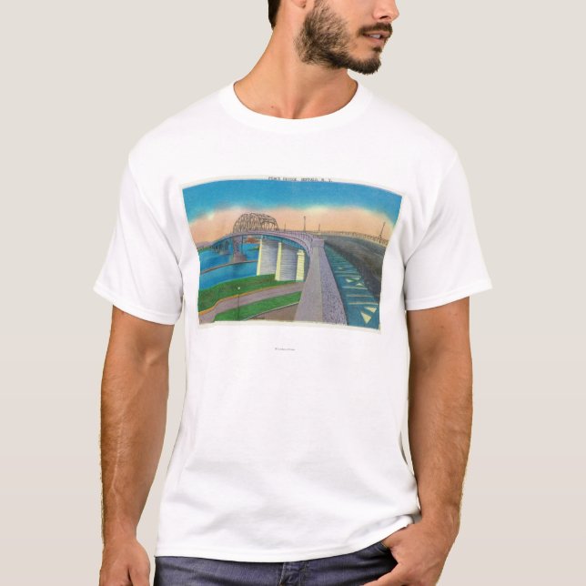 Camiseta Vista da ponte da paz (Frente)