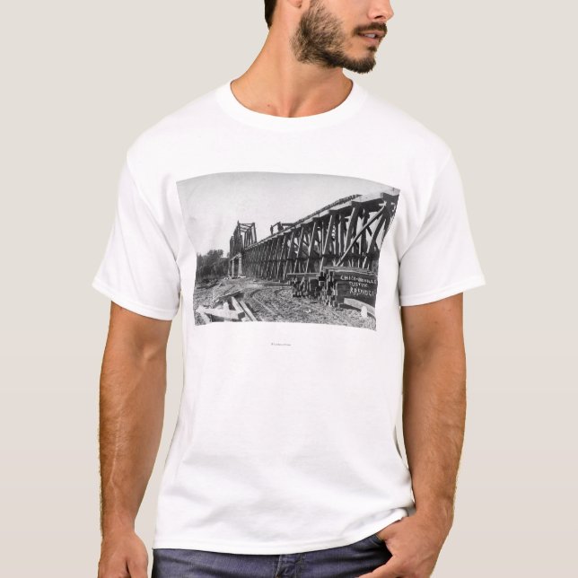 Camiseta Vista da ponte de Chico-Oroville (Frente)