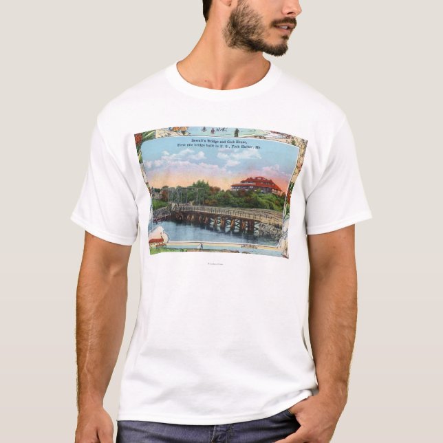 Camiseta Vista da ponte e do clube de Sewall (Frente)