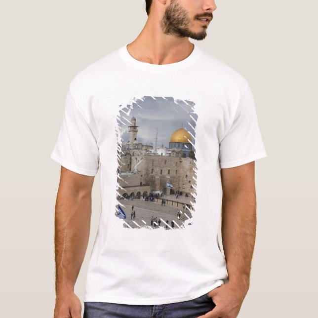 Camiseta Vista da Praça do Muro Ocidental, final da tarde (Frente)
