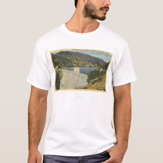 Camiseta Vista da represa de Morris San Gabriel (Frente)