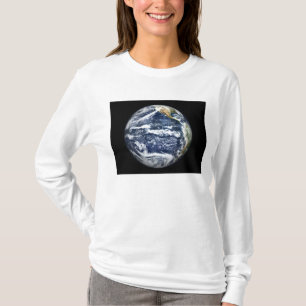 Camiseta Vista da Terra do Cheio centrada sobre o Pacífico 