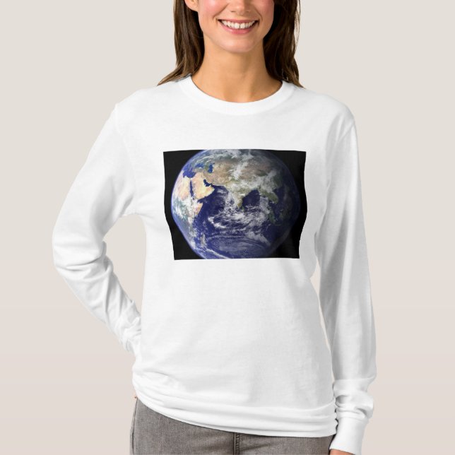 Camiseta Vista da Terra do espaço (Frente)