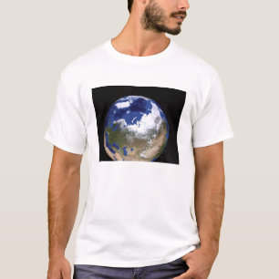 Camiseta Vista da Terra mostrando a região do Ártico