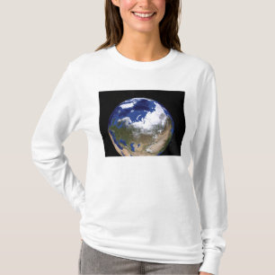 Camiseta Vista da terra que mostra a região ártica