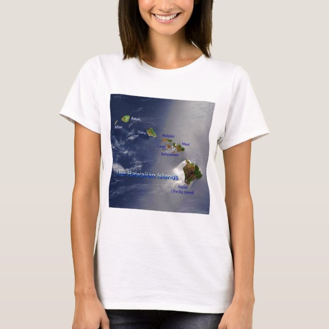 Camiseta Vista das Ilhas Havaianas (Frente)
