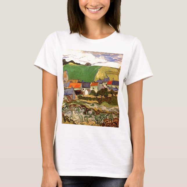 Camiseta Vista de Auvers Vincent van Gogh (Frente)