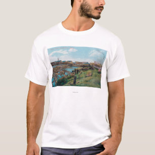 Camiseta Vista de Chena Slough da cidade