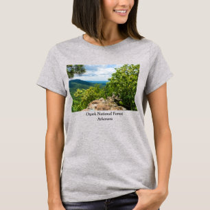 Camiseta Vista de Cliff Nacional da Floresta Ozark