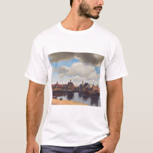Camiseta Vista de Delft por Johannes Vermeer