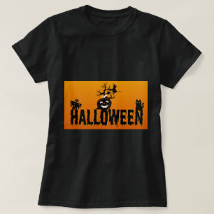 Camiseta Vista de Design das bruxas (preto)