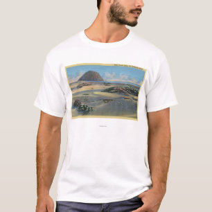 Camiseta Vista de dunas de areia ao lado da costa