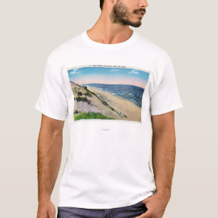 Camiseta Vista de dunas de areia e da praia