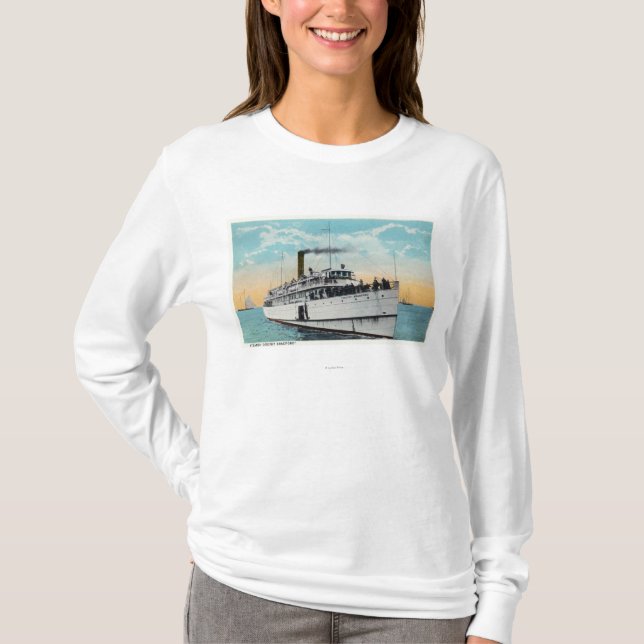 Camiseta Vista de dunas de areia típicas de Cape Cod (Frente)