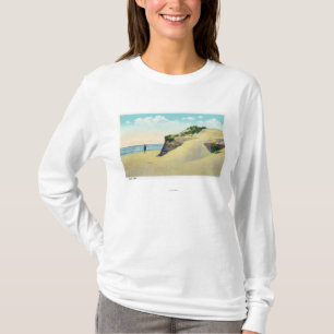 Camiseta Vista de dunas de areia típicas de Nova Inglaterra