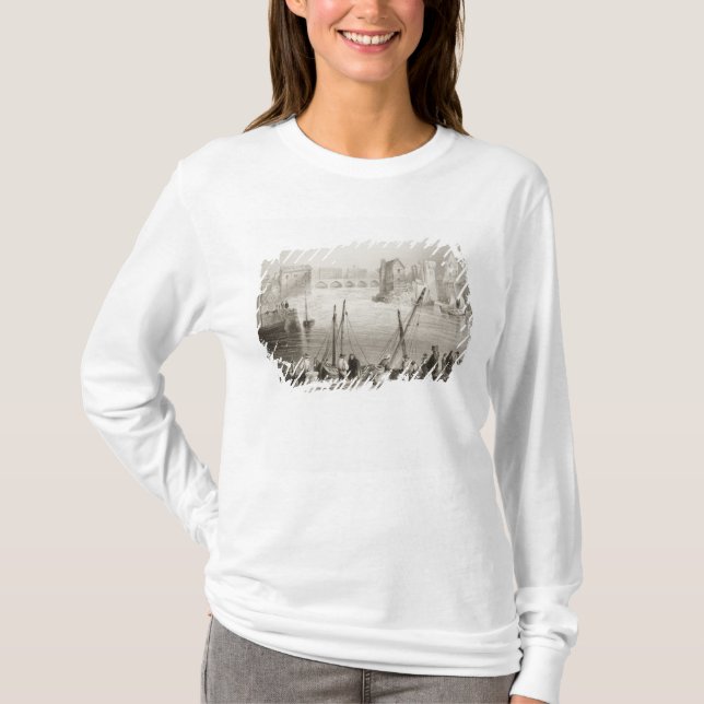 Camiseta Vista de Galway do Claddagh (Frente)