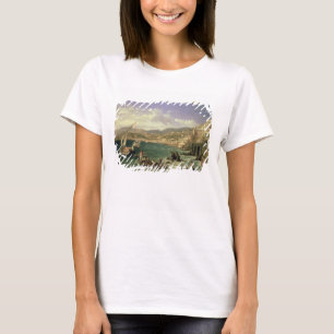 Camiseta Vista de Genoa, 1854 (óleo em canvas)