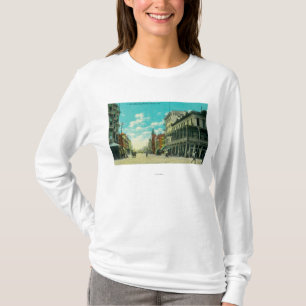 Camiseta Vista de J e de rua CornerFresno de Mariposa, CA