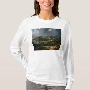 Camiseta Vista de Jerusalem do vale de Jehoshaphat