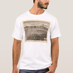Camiseta Vista de Olhos de Pássaro de Azusa, Califórnia (