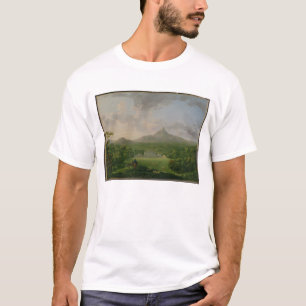 Camiseta Vista de Powerscourt, condado Wicklow, c.1760-2