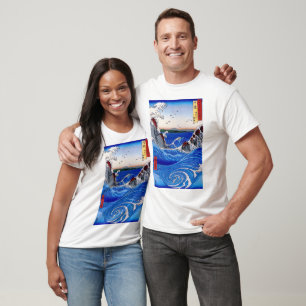 Camiseta Vista de redemoinhos por Utagawa Hiroshige
