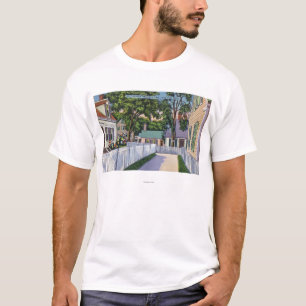 Camiseta Vista de residências pitorescas