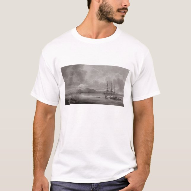 Camiseta Vista de Rio de Manila (litografia) (Frente)