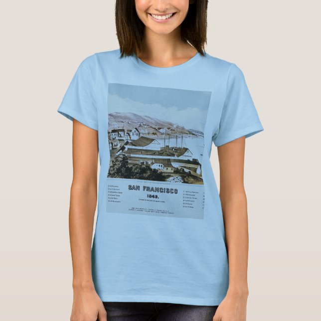 Camiseta Vista De São Francisco, 1849 (Frente)